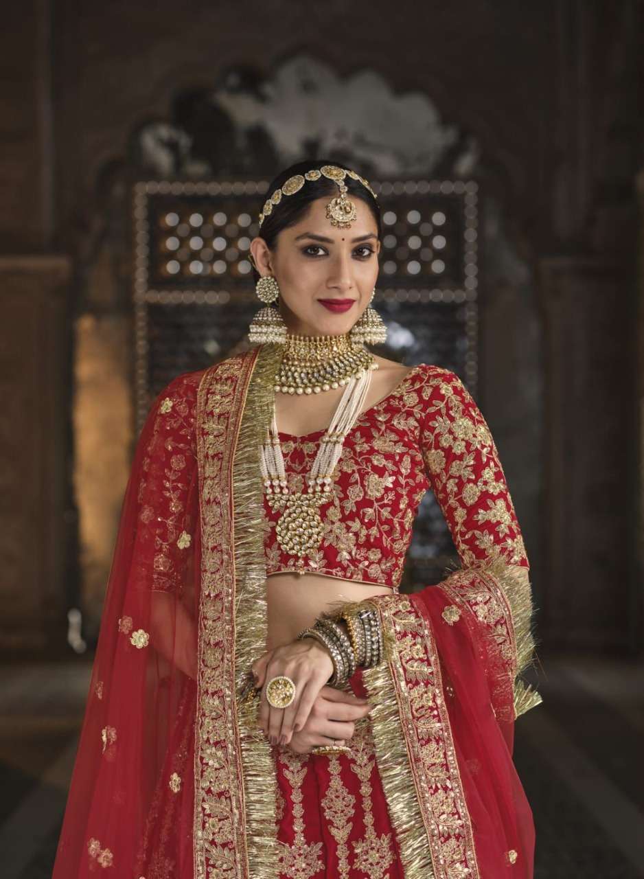 senhora baraat bridal heritage vol 35 designer 9000 velvet lehenga