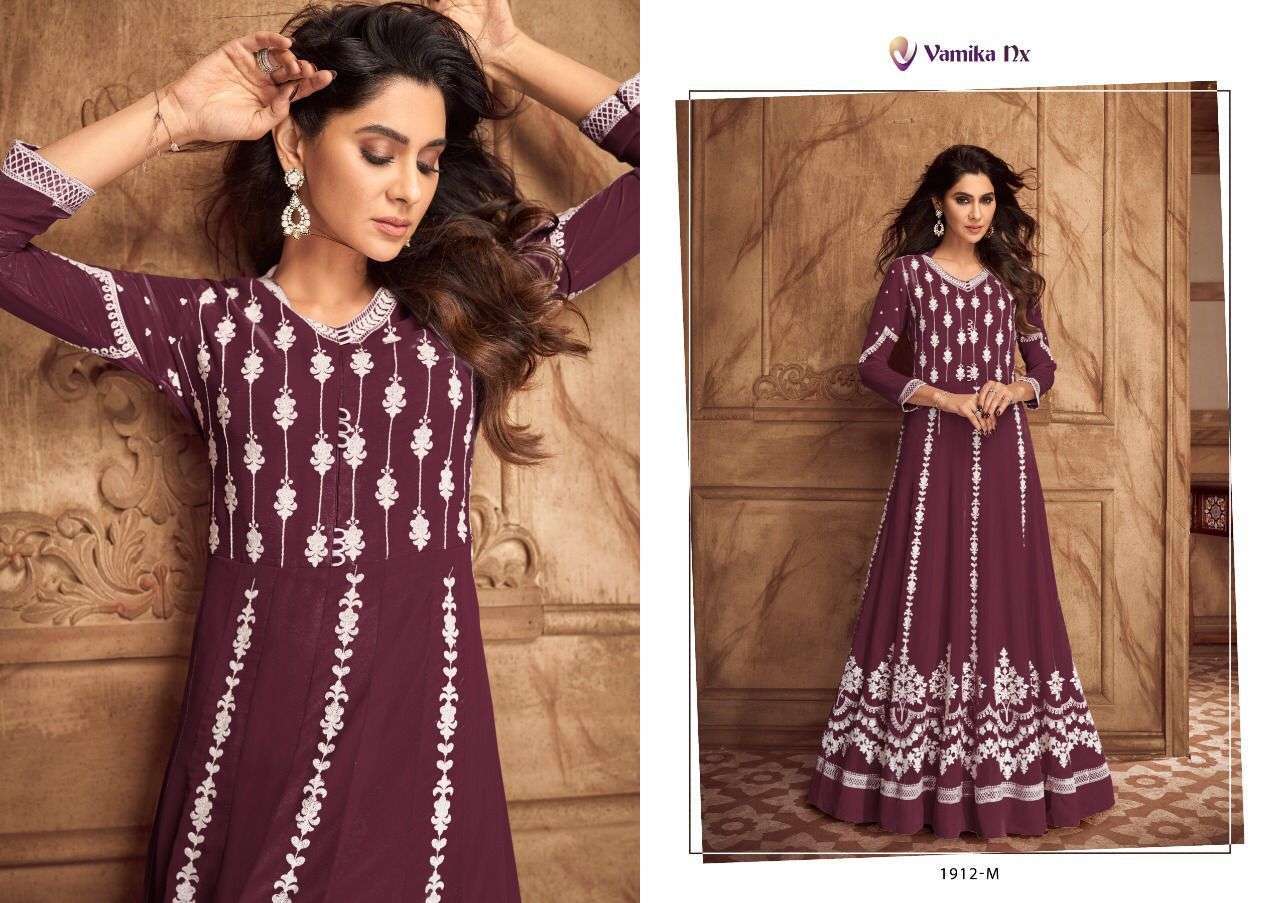 vamika nx siya vol 2 dark color series 1912 pure georgette kurti 