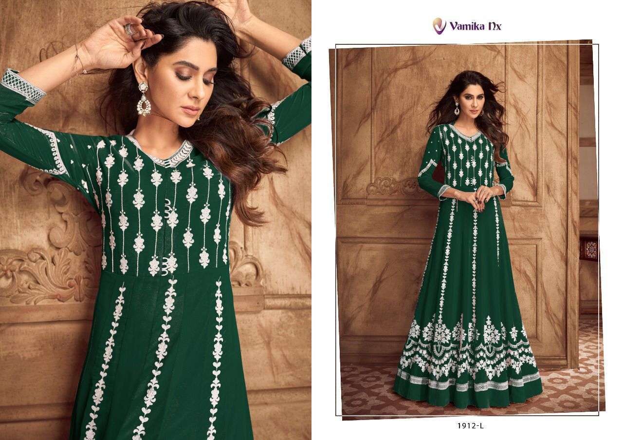 vamika nx siya vol 2 dark color series 1912 pure georgette kurti 