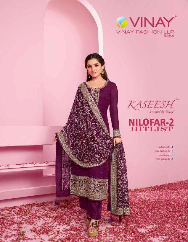 vinay nilofar 2 hitlist series 60901-60907 georgette suit 