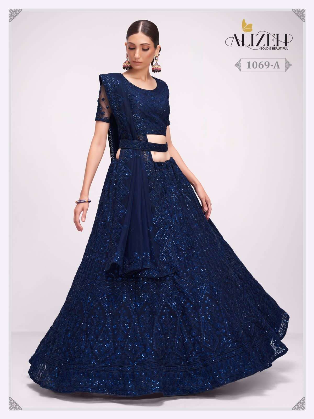 alizeh official bridal heritage vol 3 designer net lehenga 