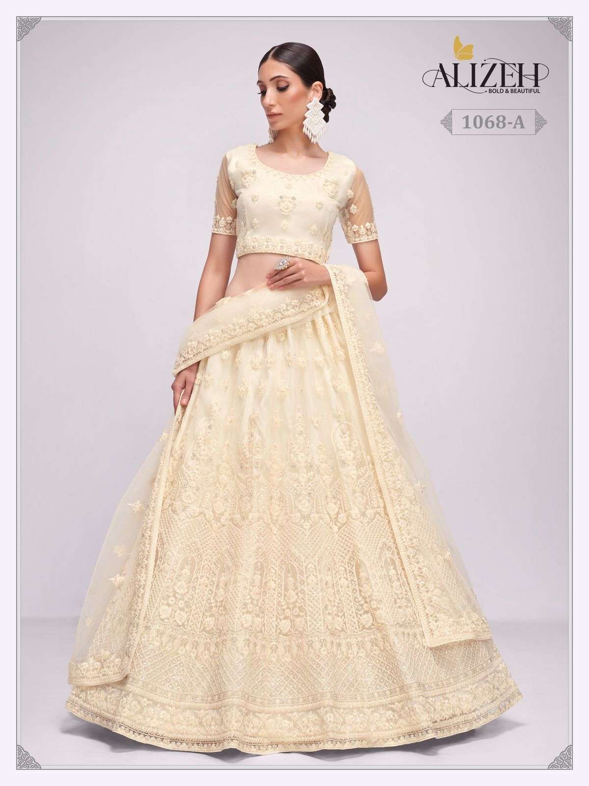 alizeh official bridal heritage vol 3 designer net lehenga 