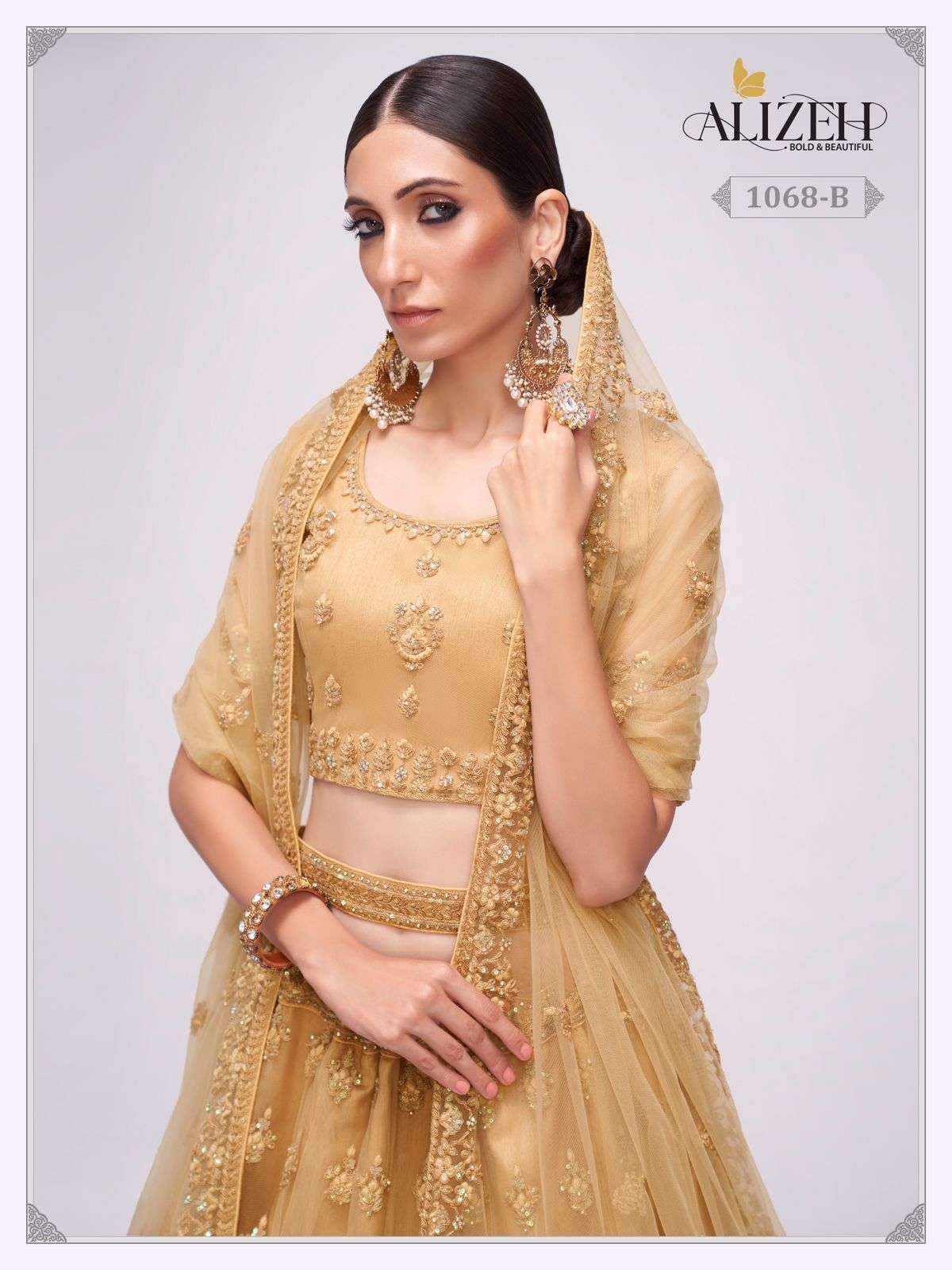 alizeh official bridal heritage vol 3 designer net lehenga 