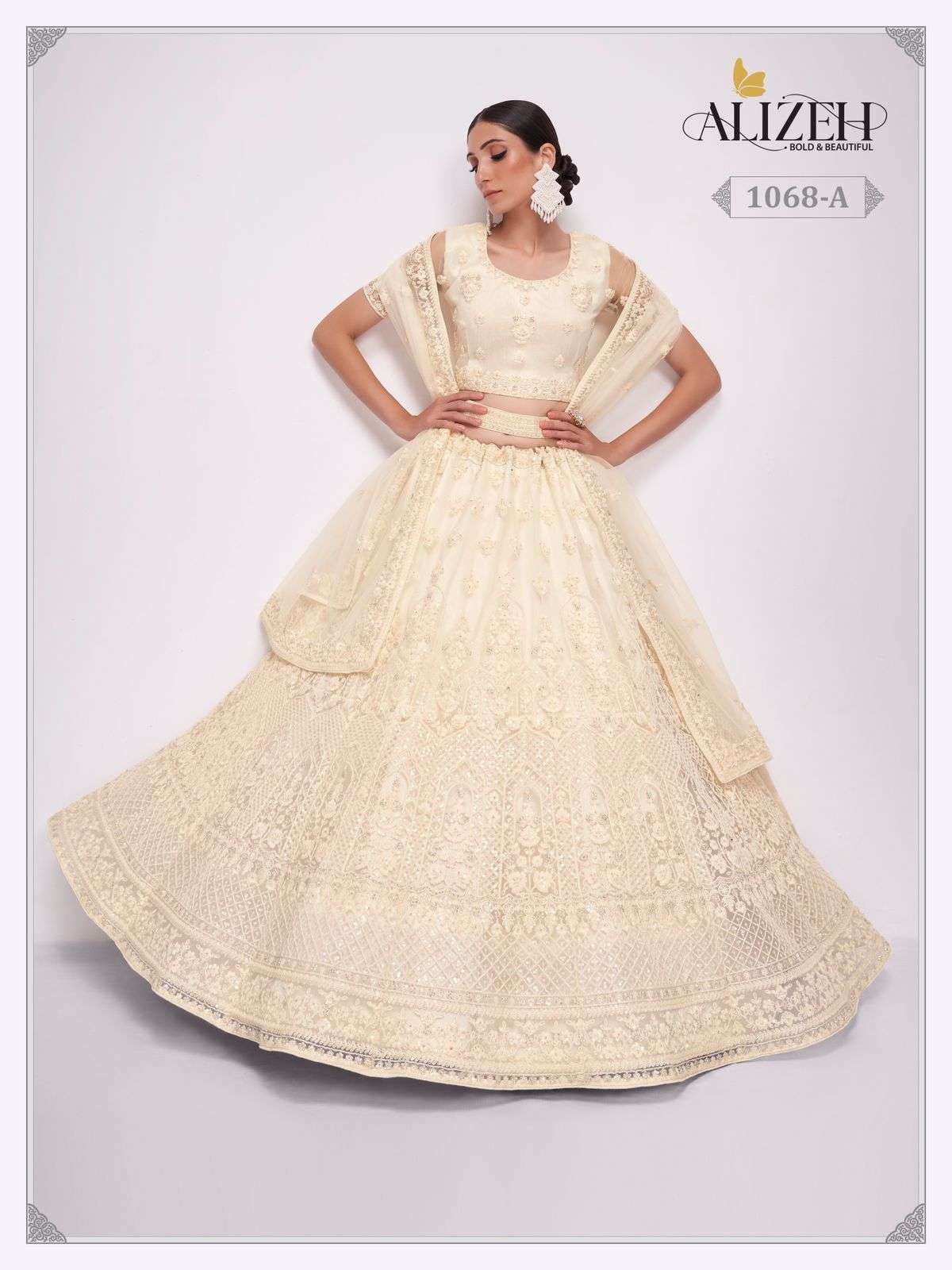 alizeh official bridal heritage vol 3 designer net lehenga 