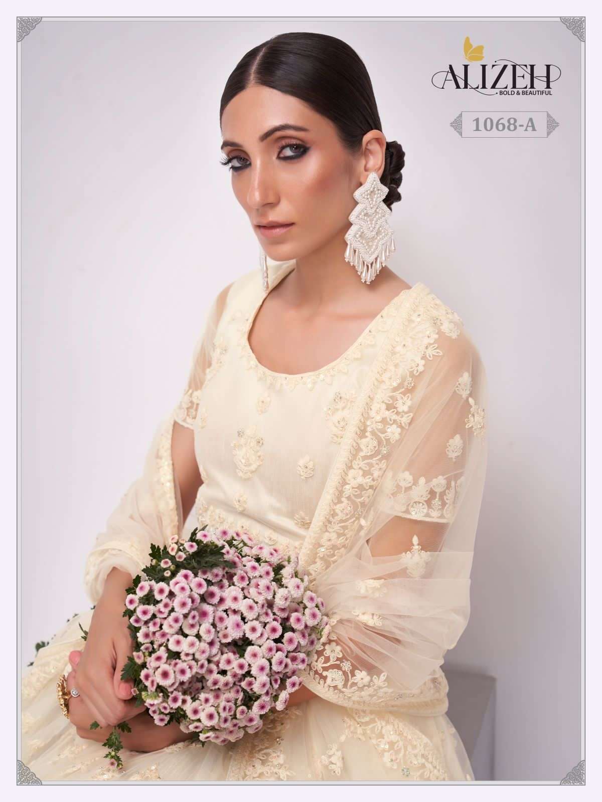 alizeh official bridal heritage vol 3 designer net lehenga 