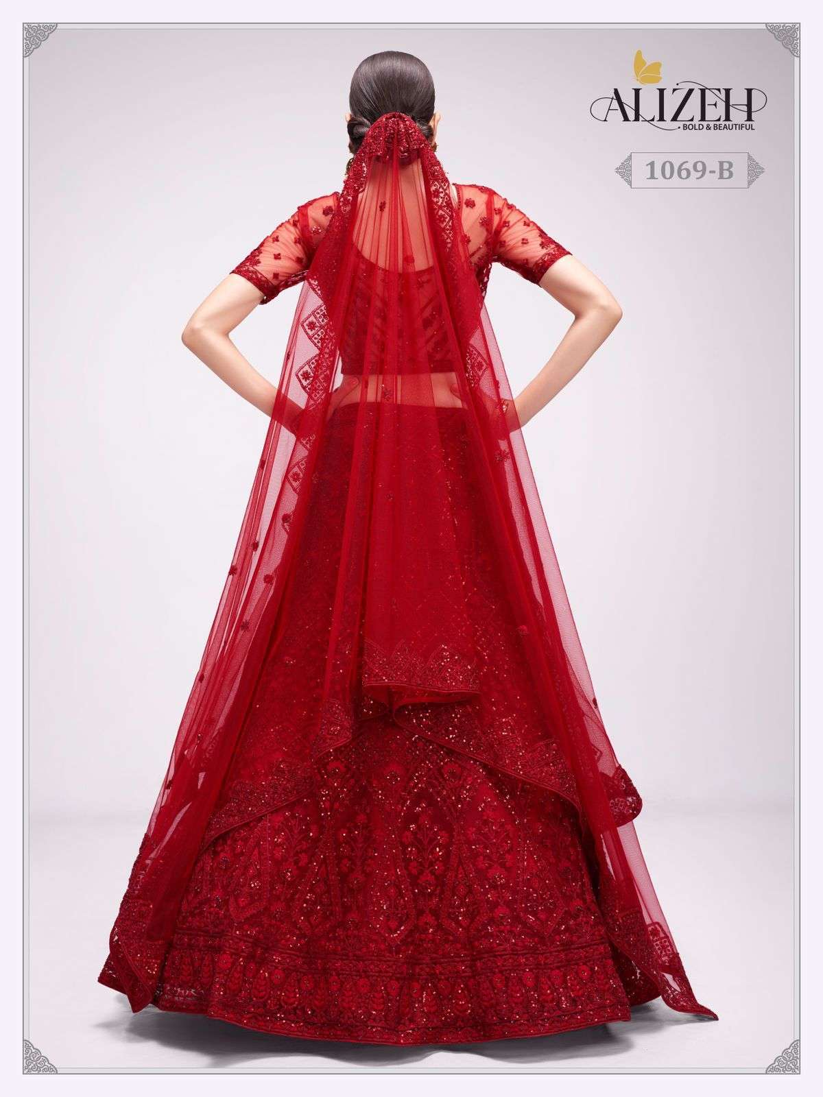 alizeh official bridal heritage vol 3 designer net lehenga 