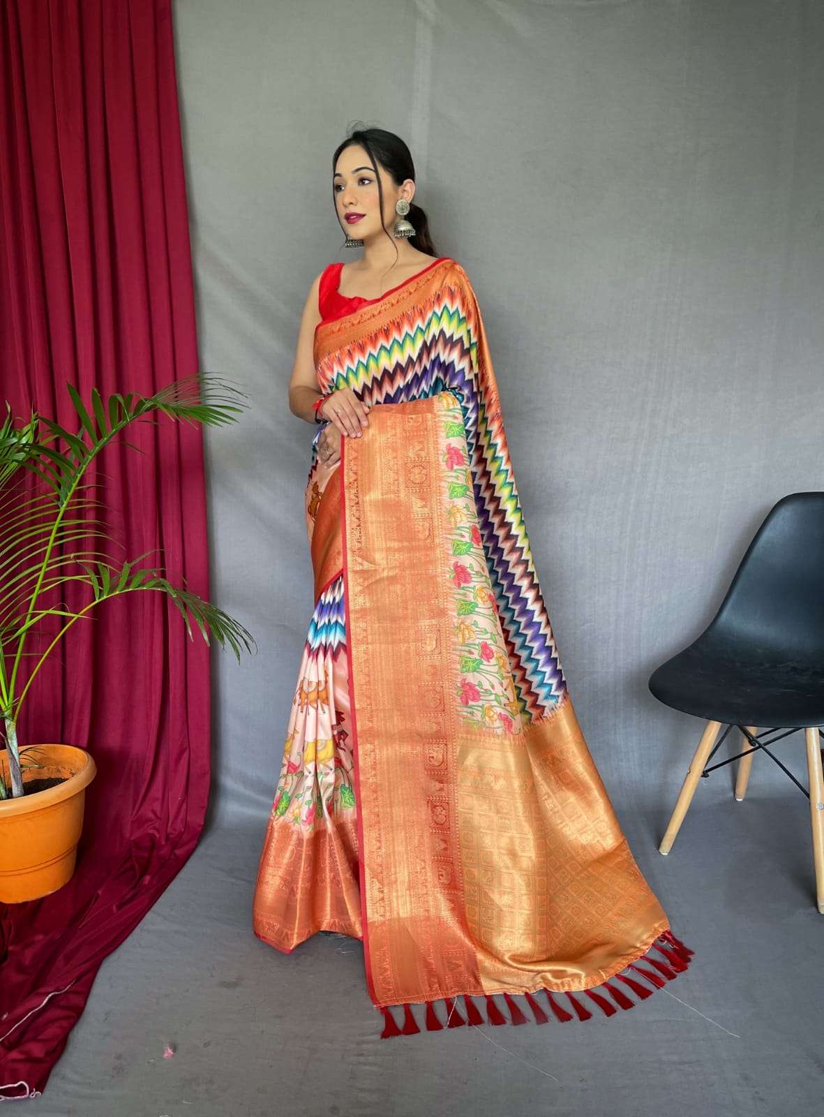 saree /sari /kurta /kurtis /punjabi / indian ladies fashion styles. wedding  / engagement wears ideas | Saree, Net saree, Saree blouse designs latest