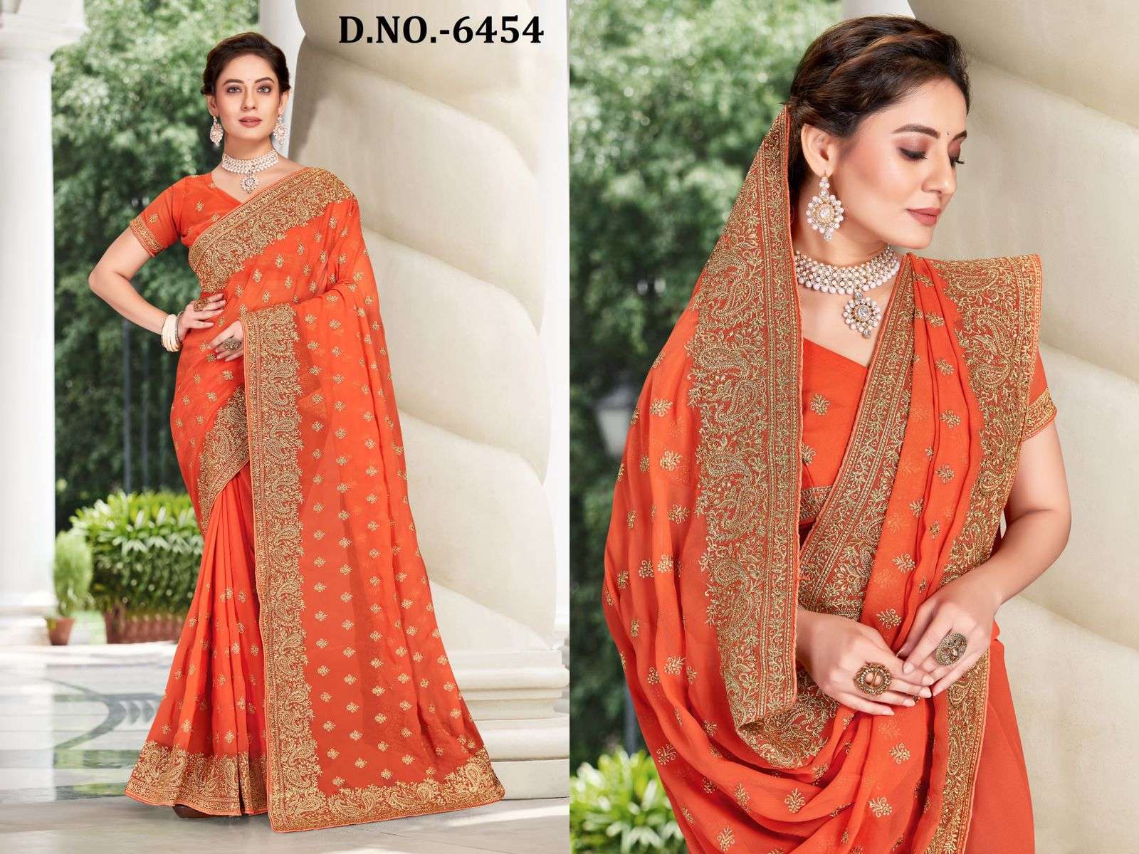 nari fashion boutique designer georgette saree
