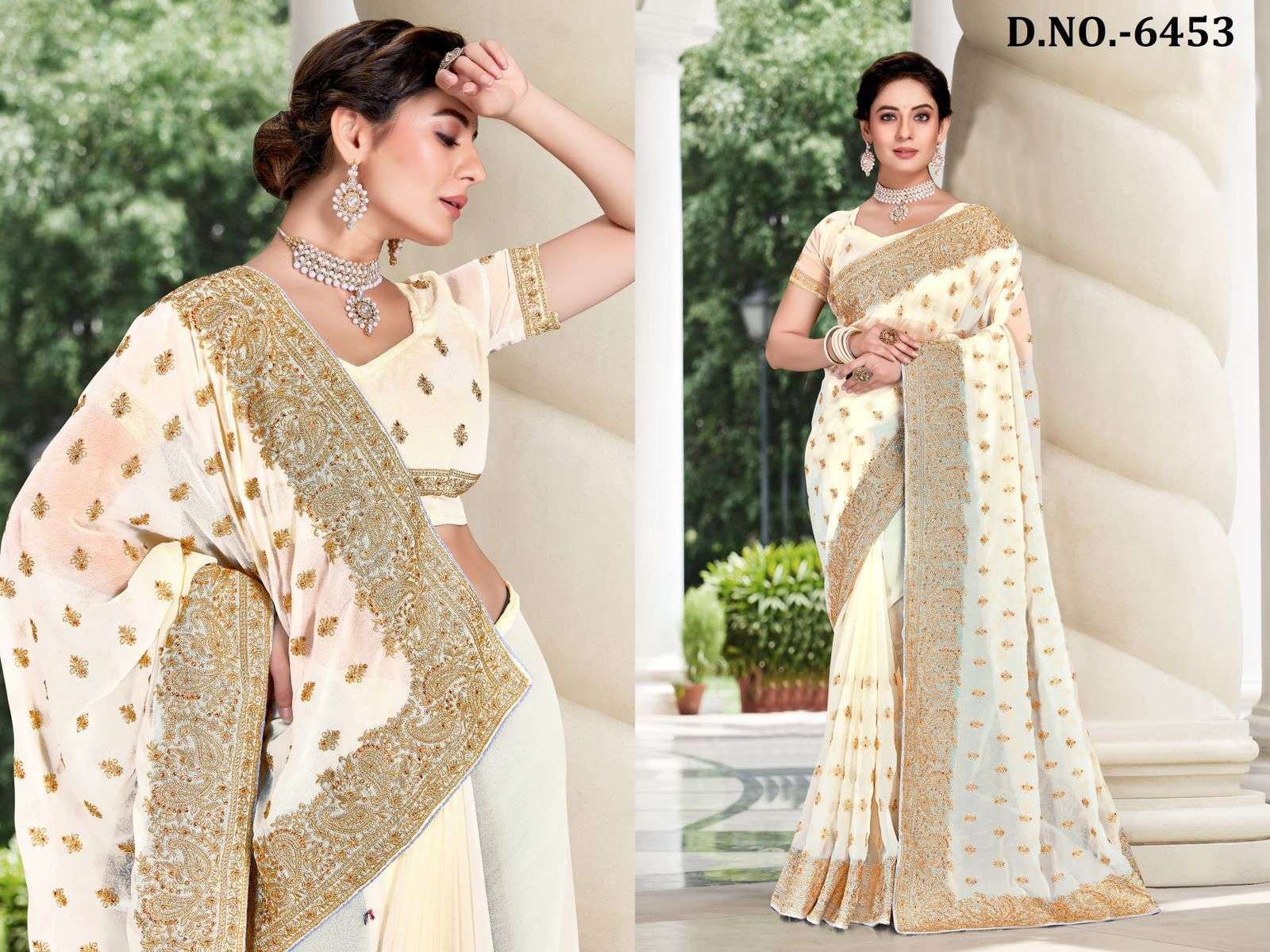 nari fashion boutique designer georgette saree