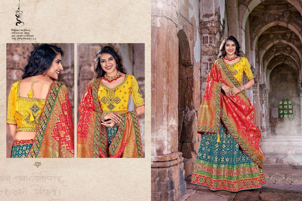 prerana silk corporation series 1701-1710 designer banarasi silk saree