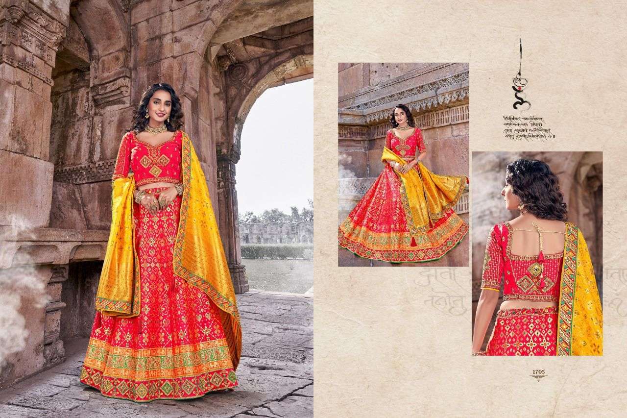 prerana silk corporation series 1701-1710 designer banarasi silk saree