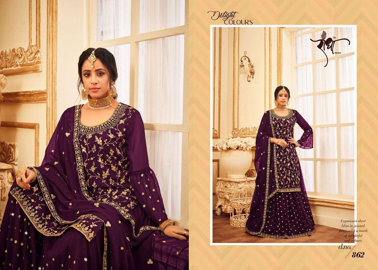 radha trendz butterfly hit list series 861-864 georgette suit 