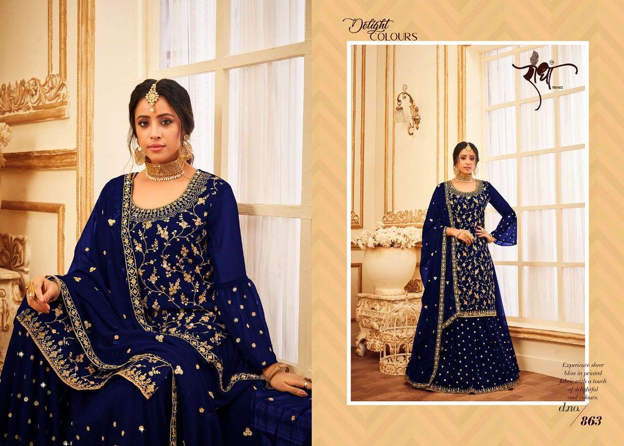 radha trendz butterfly hit list series 861-864 georgette suit 