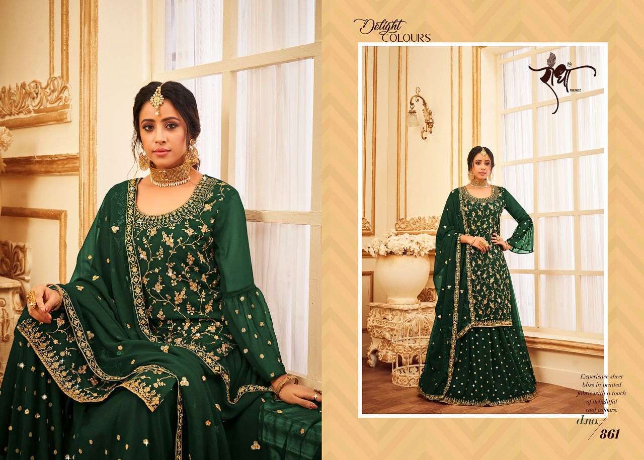 radha trendz butterfly hit list series 861-864 georgette suit 