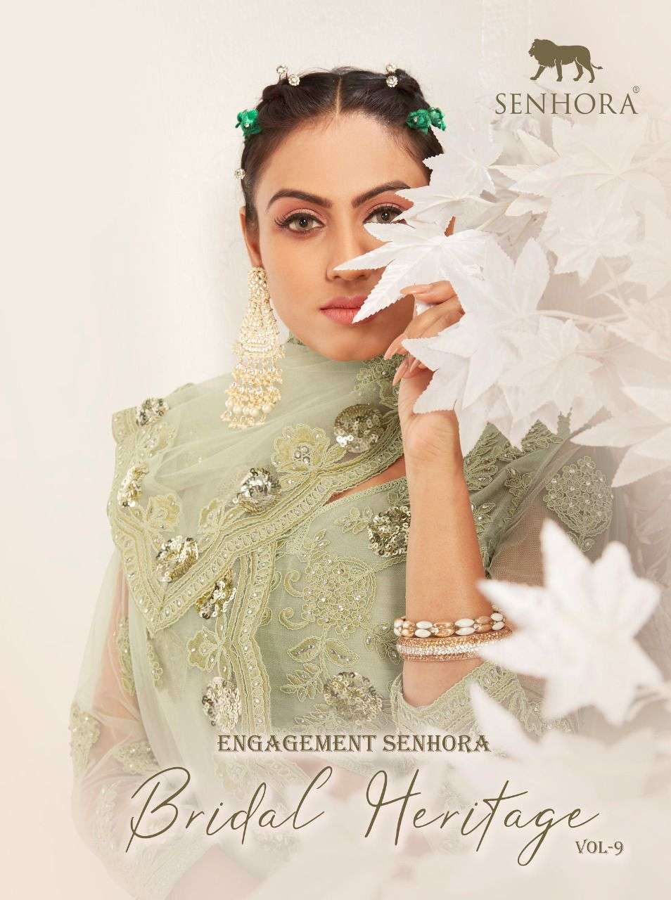 senhora dresses bridal heritage vol 9 designer net lehenga