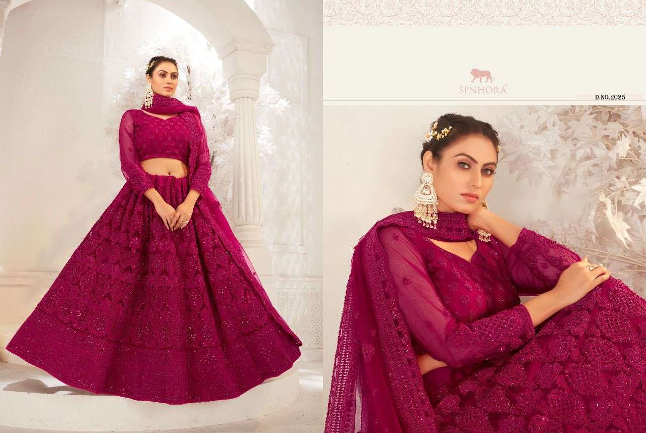 senhora dresses bridal heritage vol 9 designer net lehenga