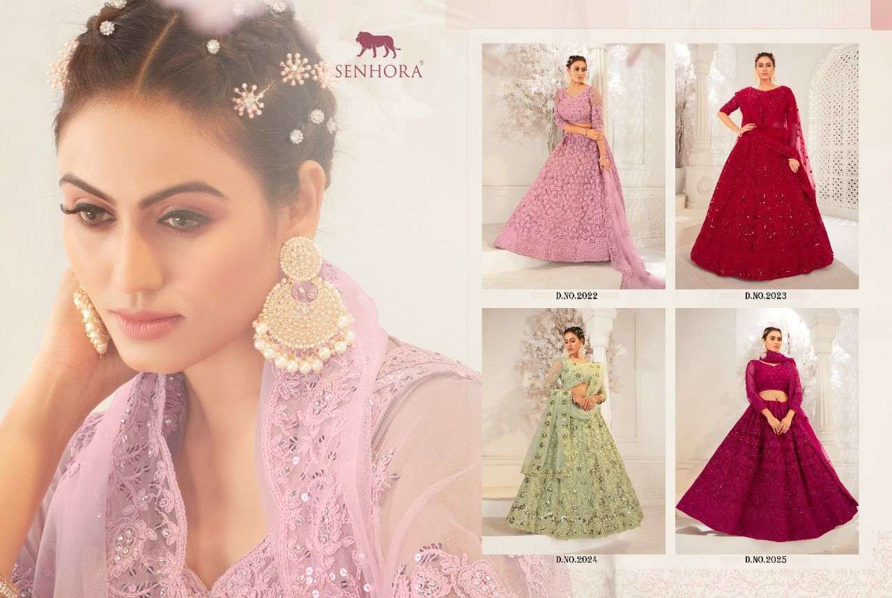 senhora dresses bridal heritage vol 9 designer net lehenga