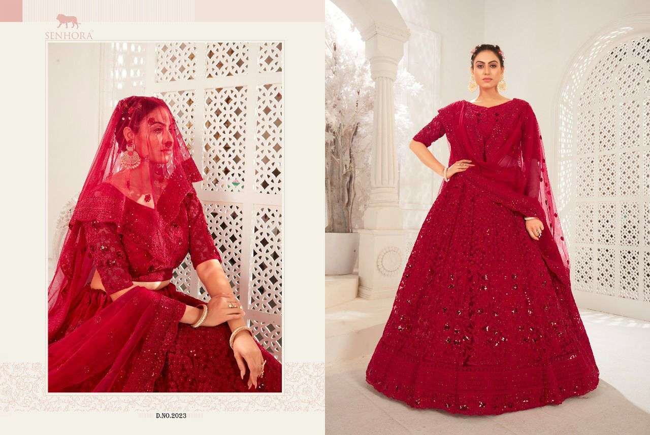 senhora dresses bridal heritage vol 9 designer net lehenga