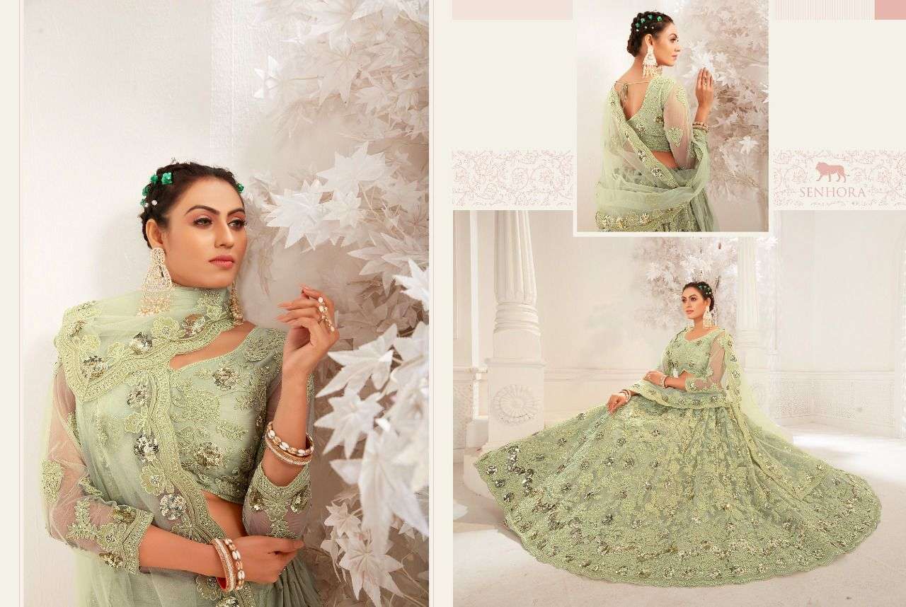 senhora dresses bridal heritage vol 9 designer net lehenga