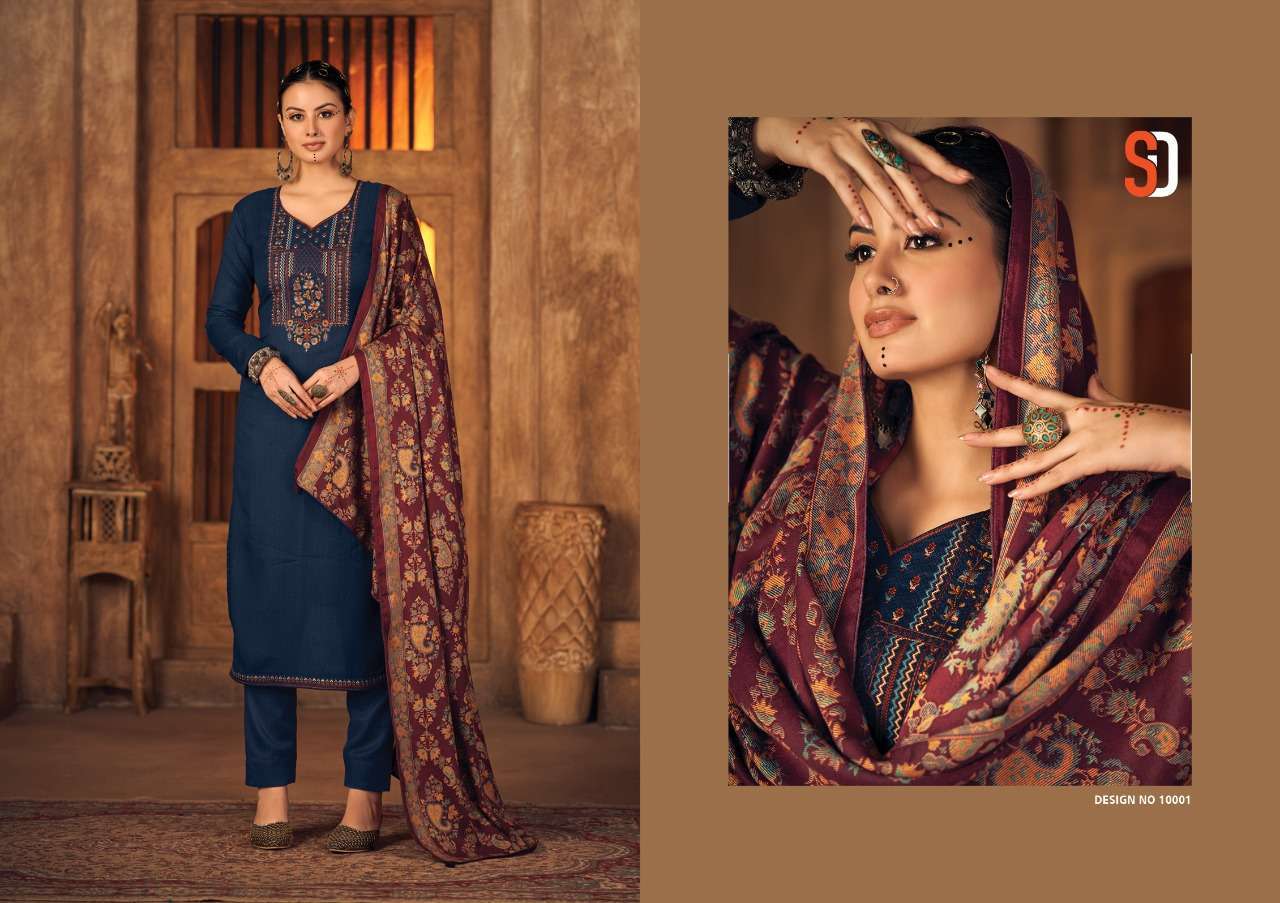 shraddha vintage winter series 10001-10006 heavy pashmina suit 