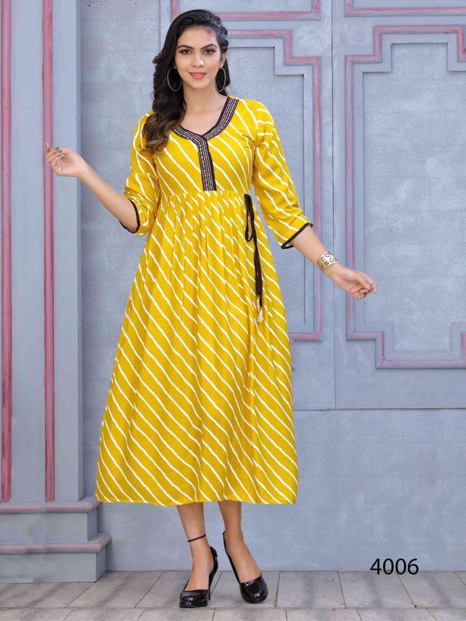 Rayon printed clearance kurti