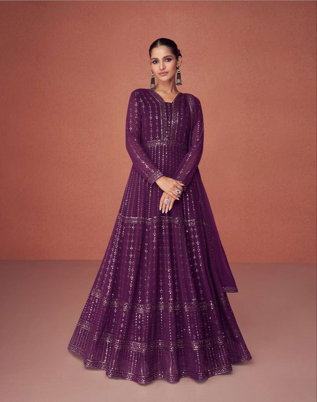aashirwad season colors series 9455-9459 real georgette suit 