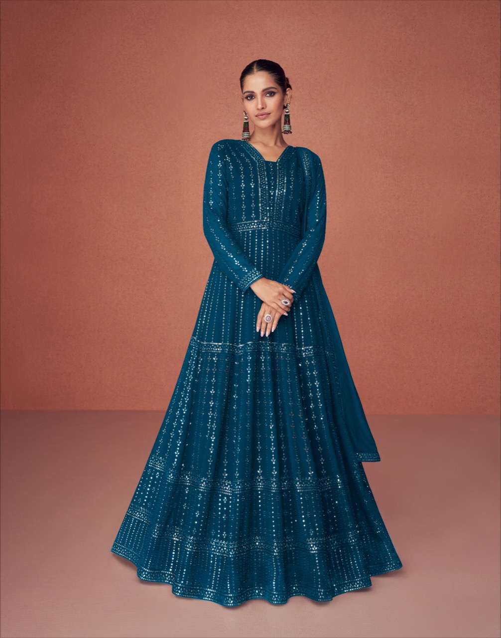aashirwad season colors series 9455-9459 real georgette suit 