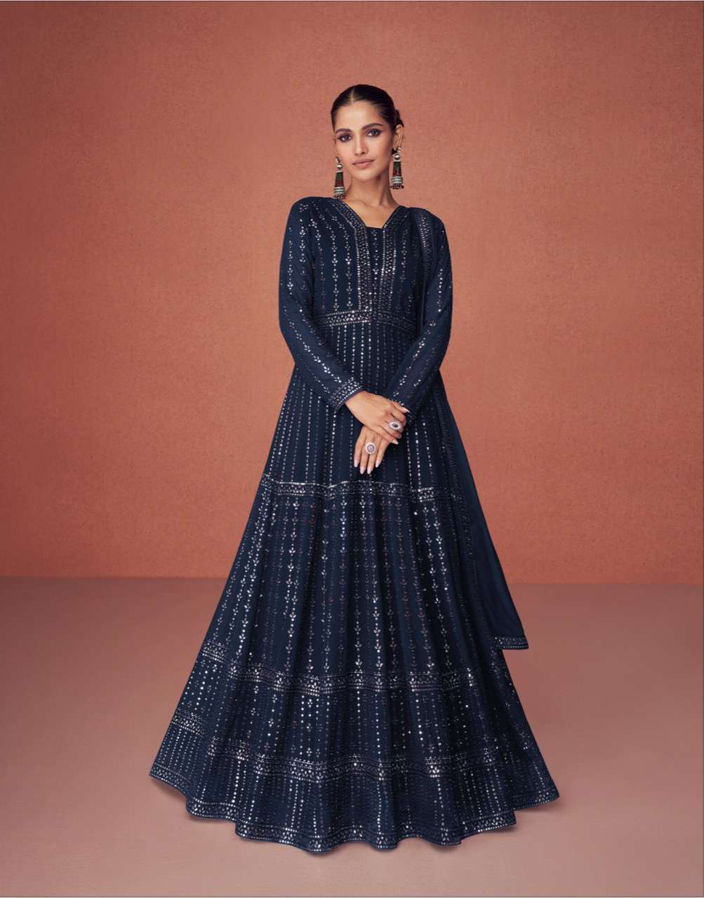 aashirwad season colors series 9455-9459 real georgette suit 