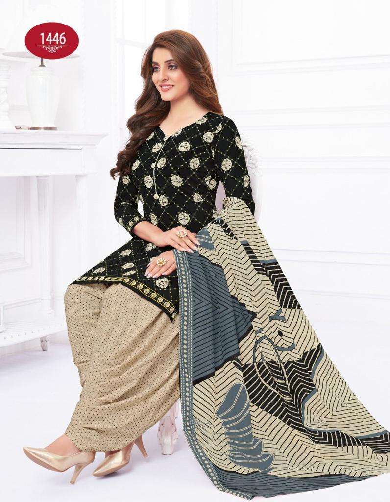 Baalar Colors Patiyala Vol-1 series 1445-1456 Cotton suit