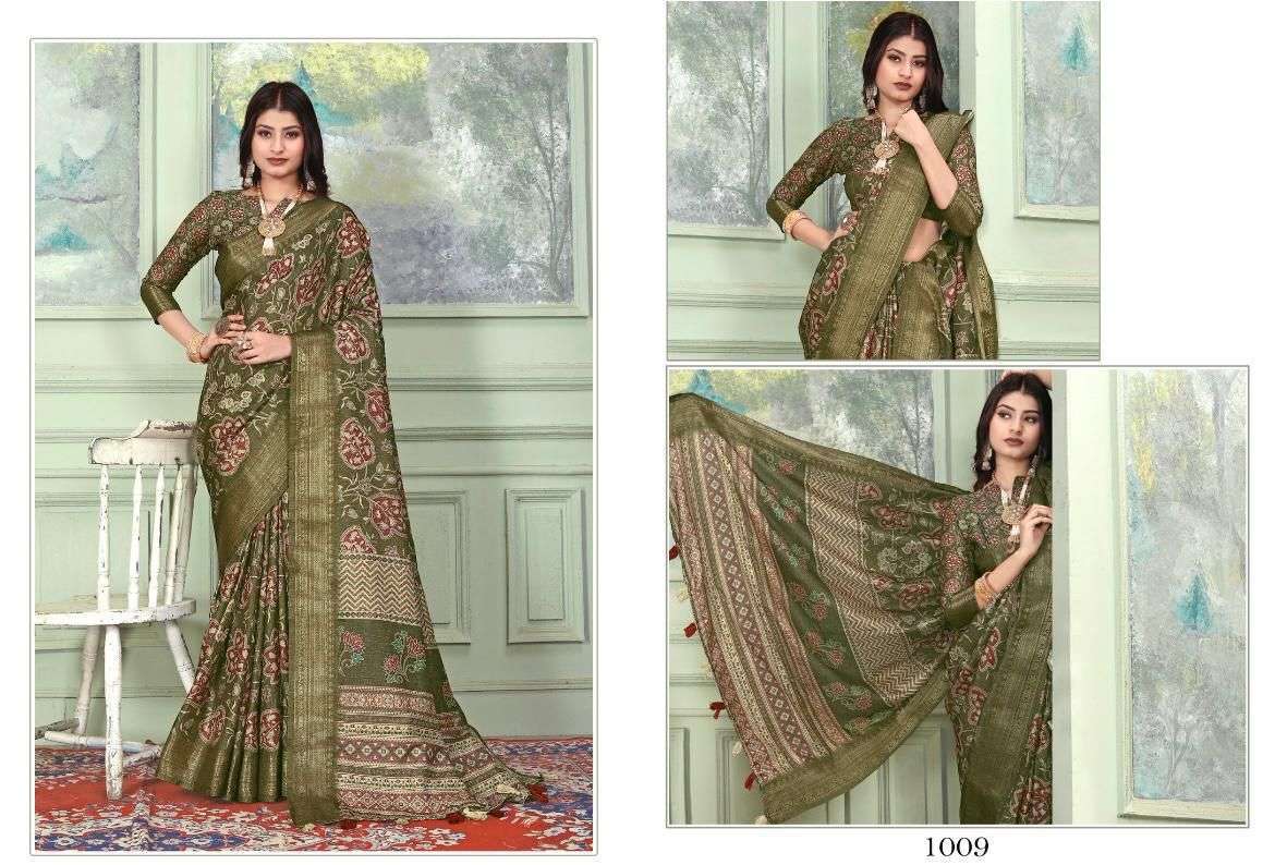 mintorsi Heritage Digital Vol 1 series 1001-1010 tussar silk saree 