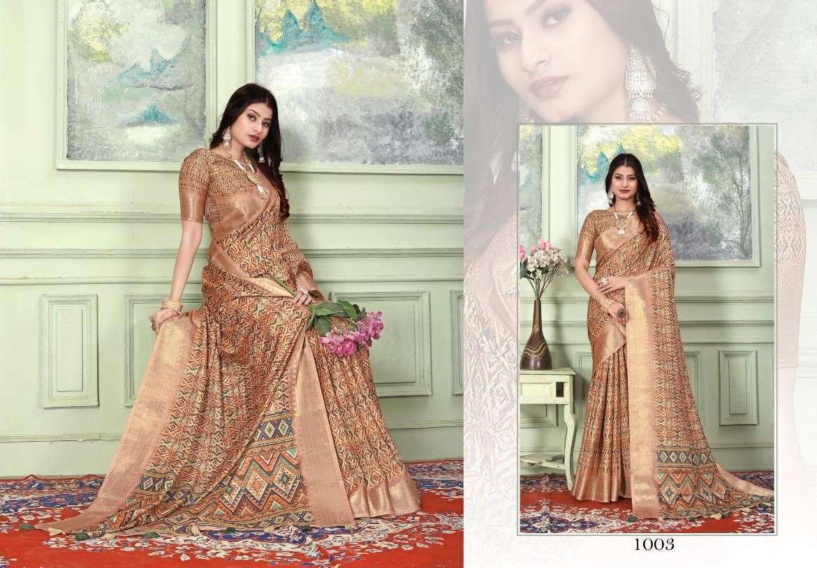 mintorsi Heritage Digital Vol 1 series 1001-1010 tussar silk saree 