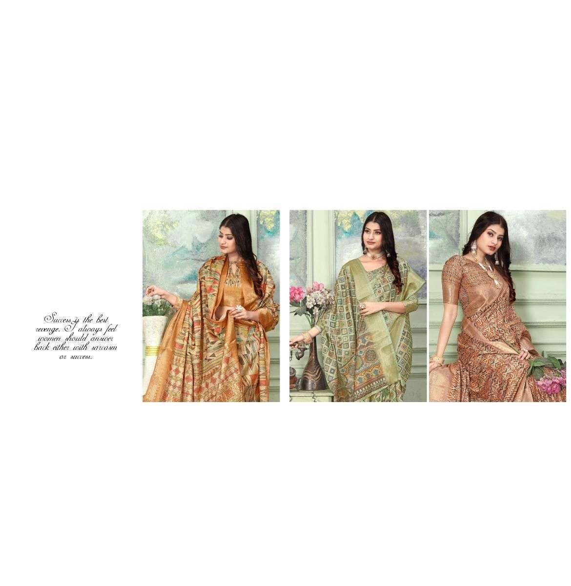 mintorsi Heritage Digital Vol 1 series 1001-1010 tussar silk saree 