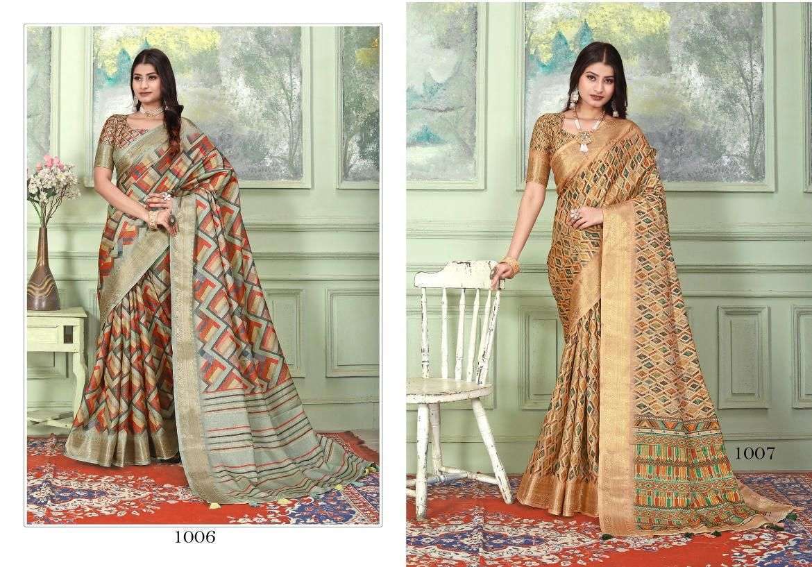 mintorsi Heritage Digital Vol 1 series 1001-1010 tussar silk saree 