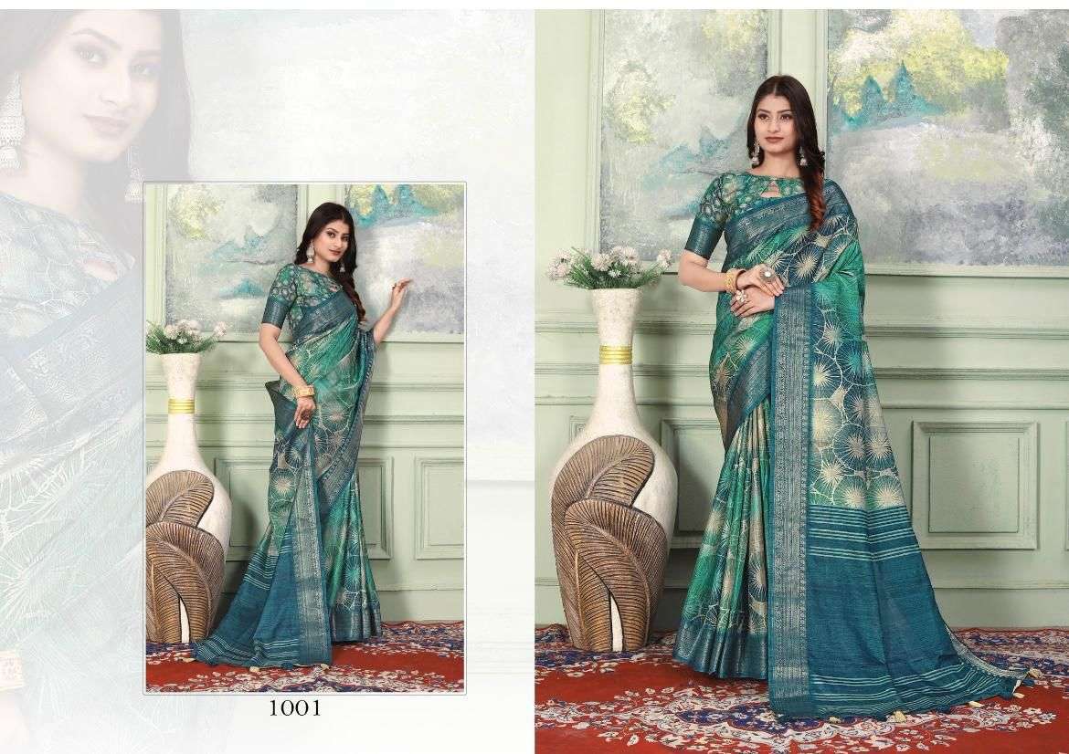 mintorsi Heritage Digital Vol 1 series 1001-1010 tussar silk saree 