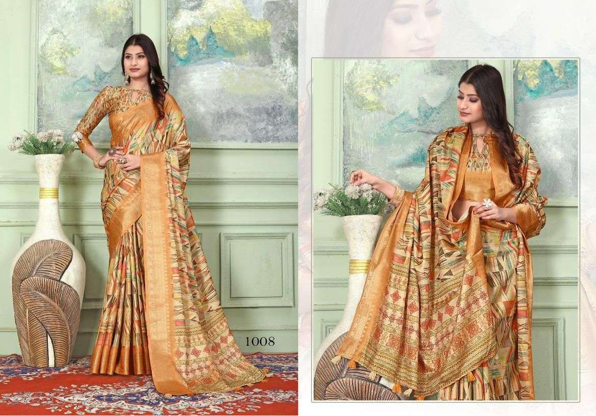 mintorsi Heritage Digital Vol 1 series 1001-1010 tussar silk saree 