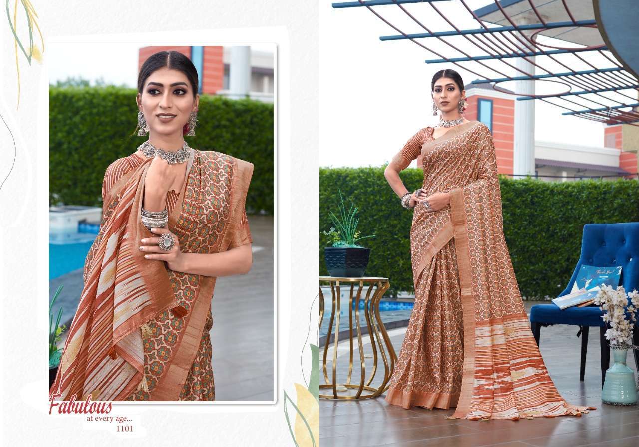 mintorsi tanishka digital vol 1 series 1101-1110 Banarasi Cora Silk saree