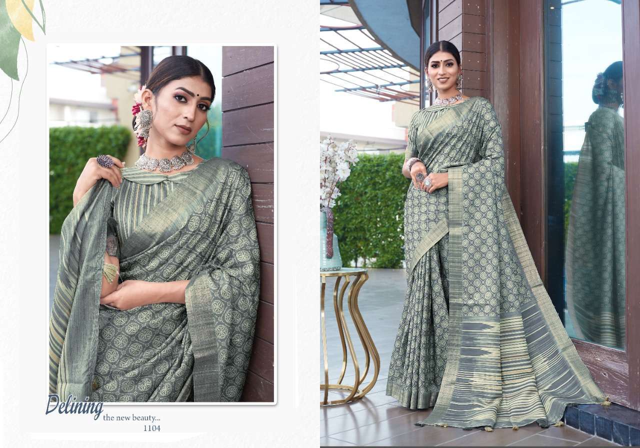 mintorsi tanishka digital vol 1 series 1101-1110 Banarasi Cora Silk saree
