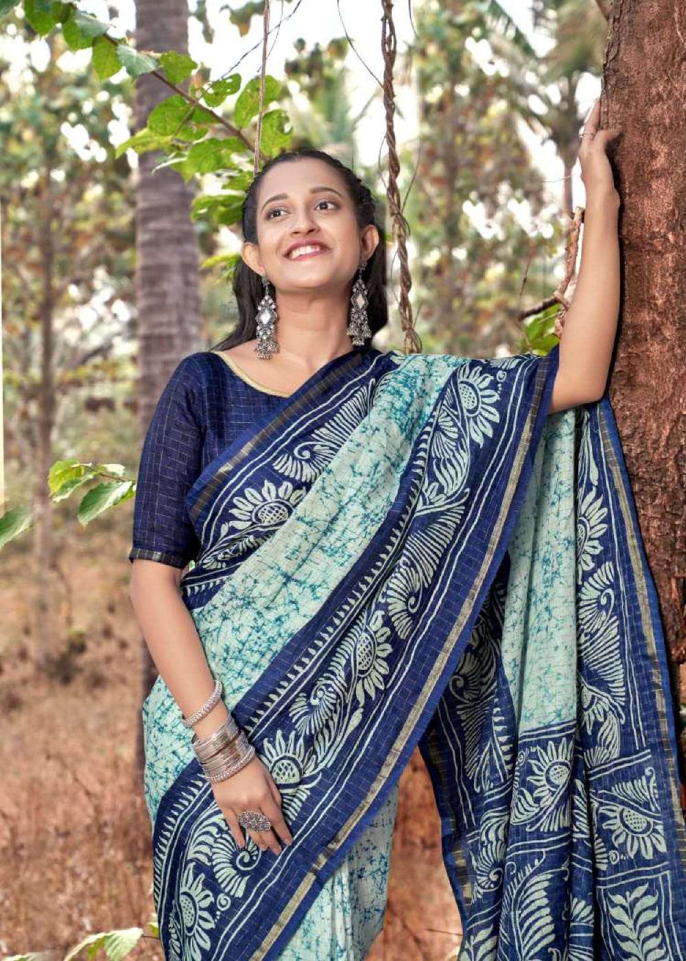 नीलिमा Saree: Indigo Elegance with Sustainable Luxury | Save As