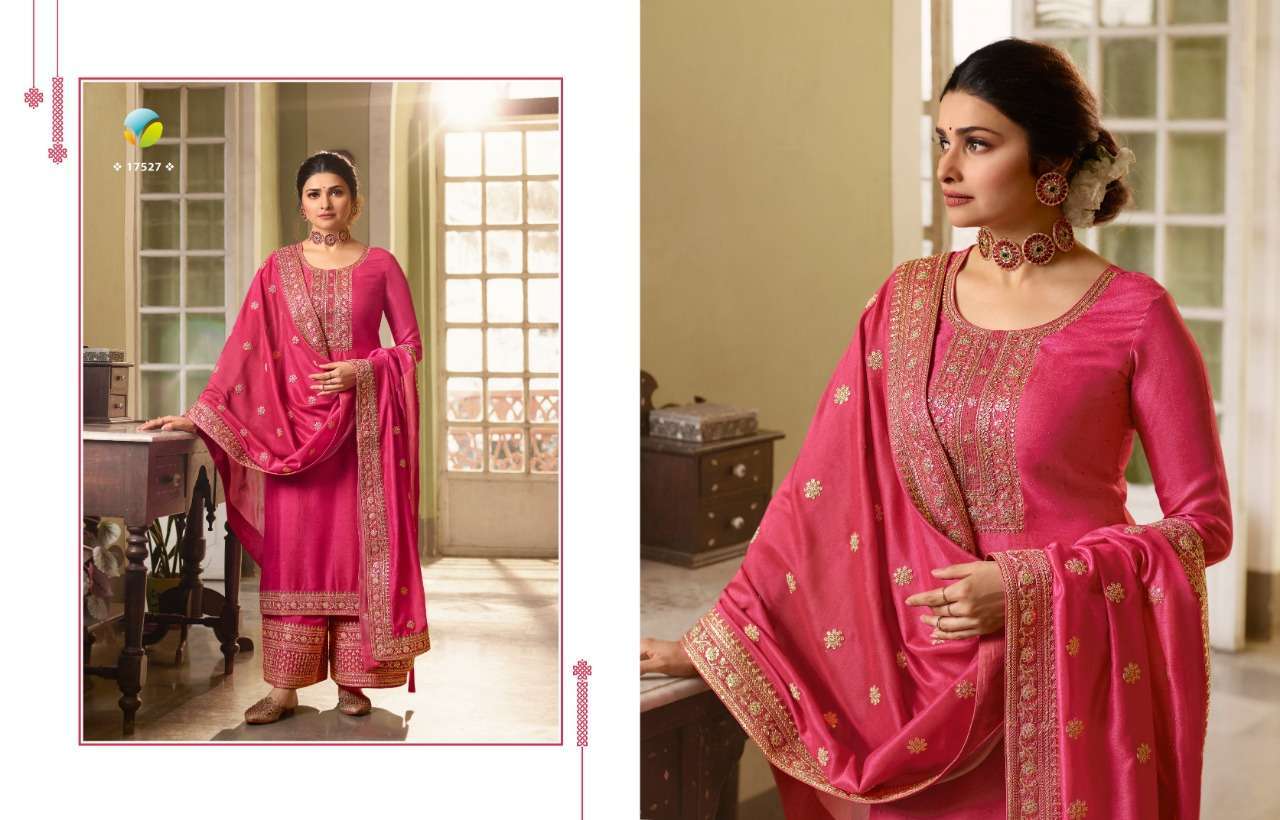 vinay shaheen vol 2 hitlist series 17522-17527 silk georgette suit 
