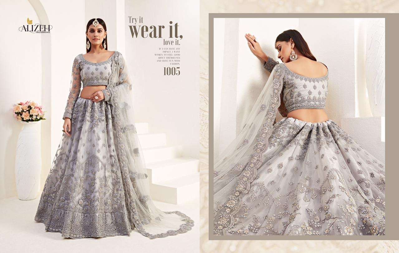 ALIZEH BRIDAL HERITAGE COLOUR SAGA VOL 2 DESIGNER FANCY LEHENGA
