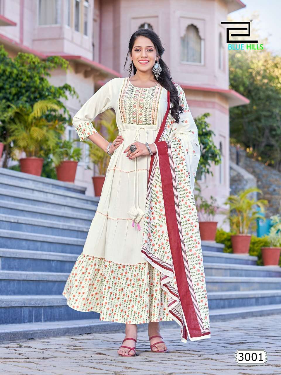 blue hills colors vol 3 series 3001-3004 14 kg rayn kurti 