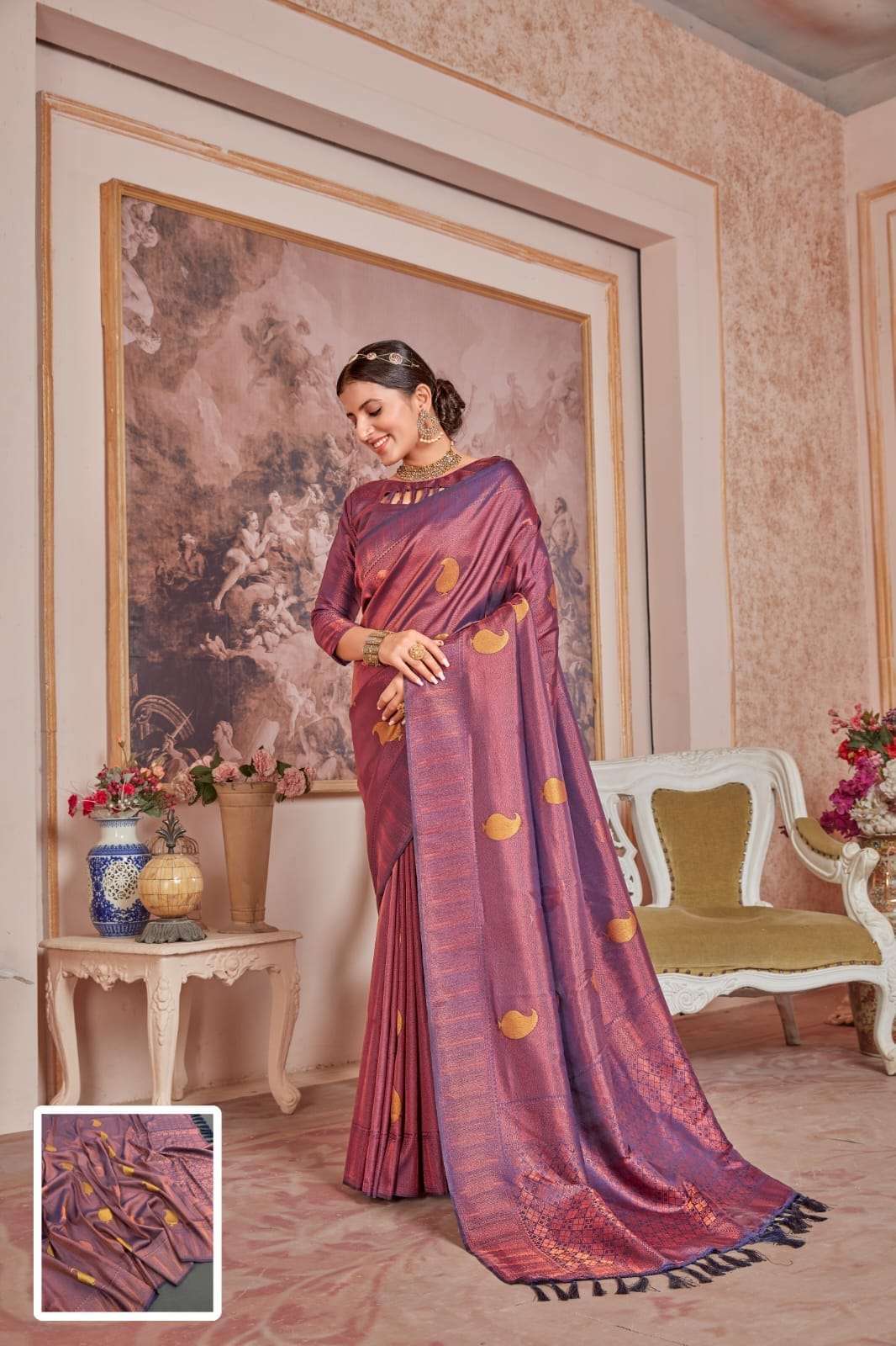 Elegant Yellow Kanchipuram Pattu Silk Saree for Party and Wedding | Engagement  saree, Silk sarees, Saree
