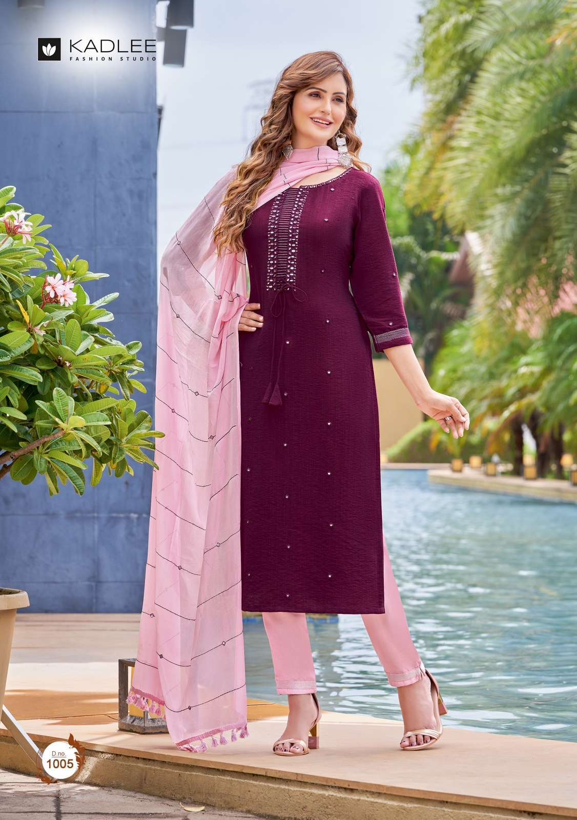 kadlee vintage series 1001-1006 viscose weaving suit 