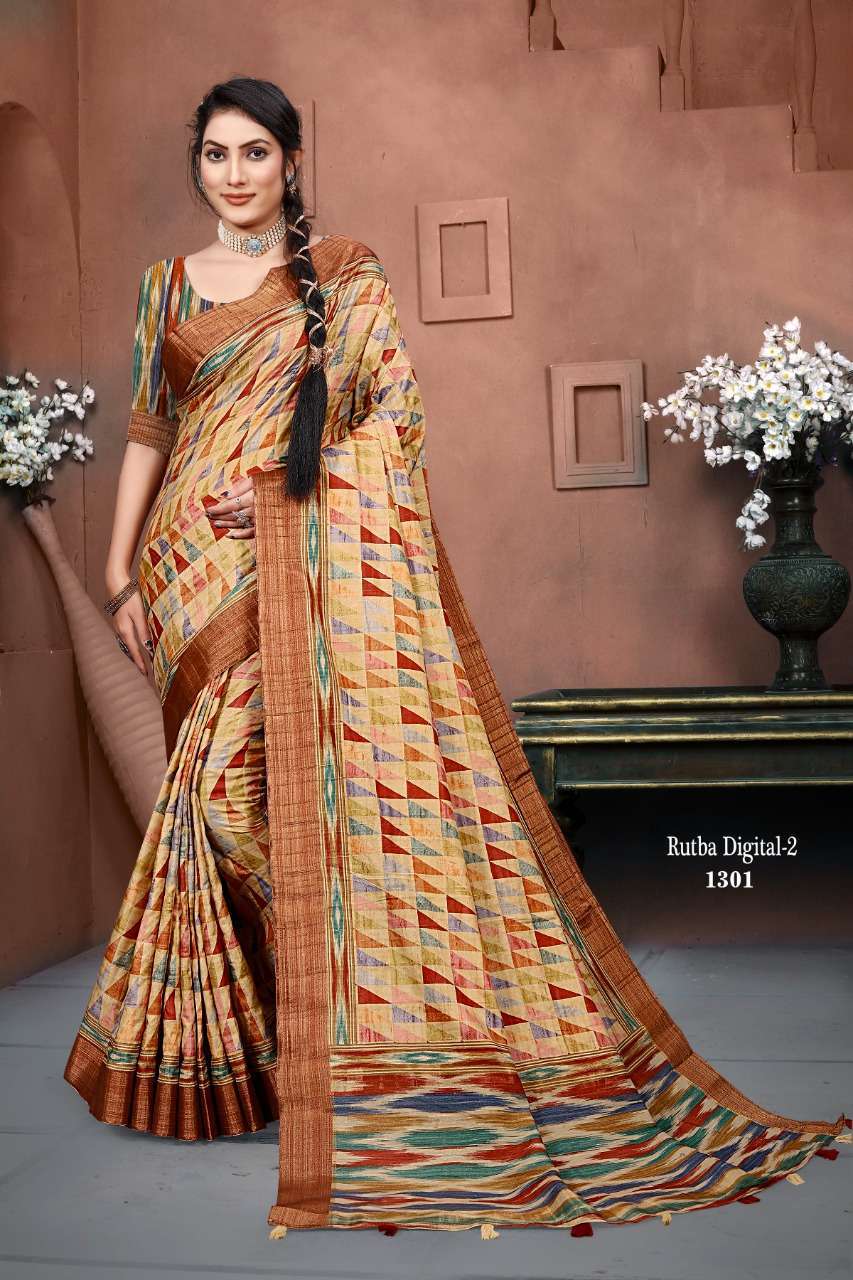 mintorsi rutba digital vol 2 series 1301-1310 banarasi cora silk saree 