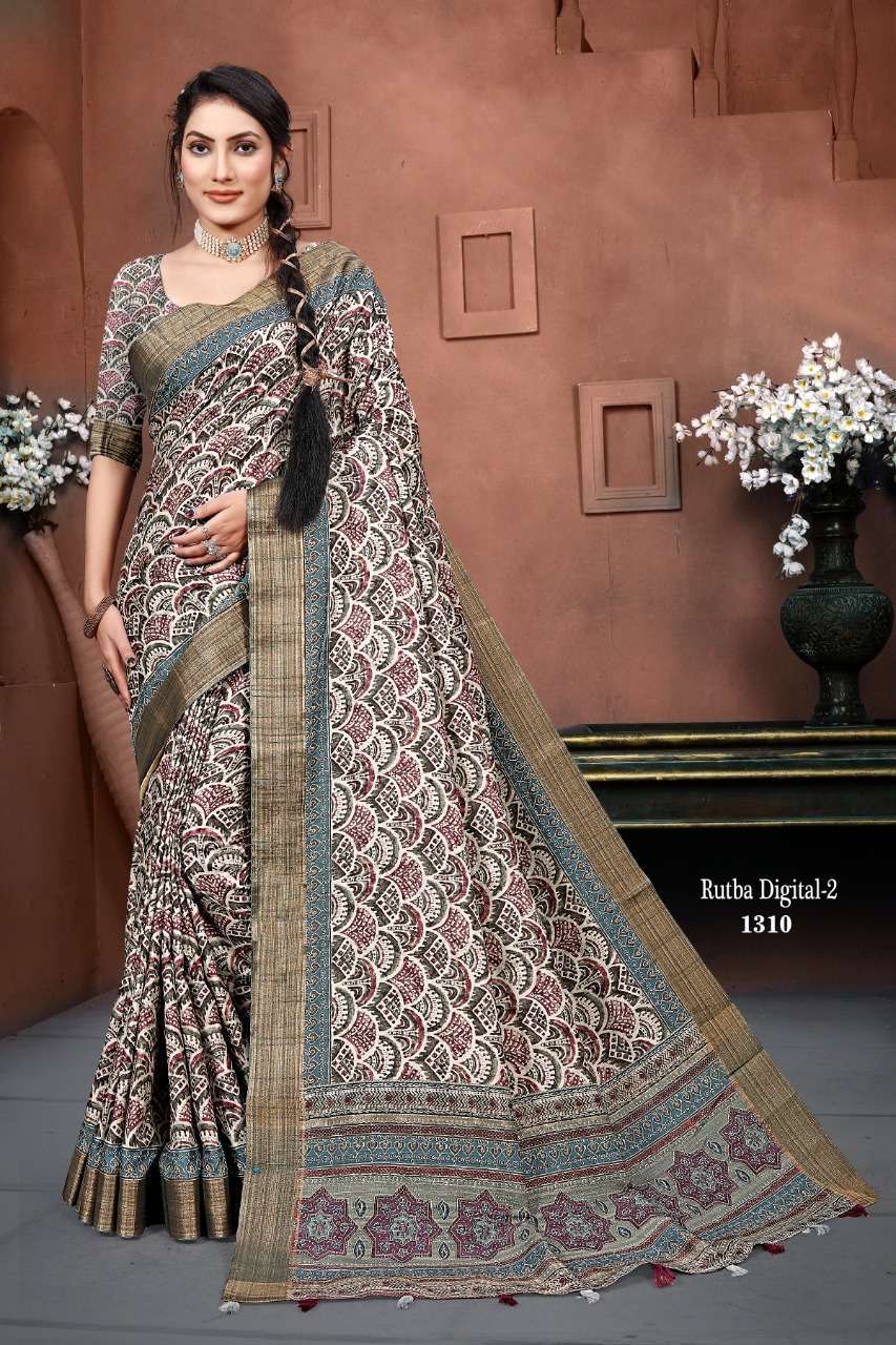 mintorsi rutba digital vol 2 series 1301-1310 banarasi cora silk saree 