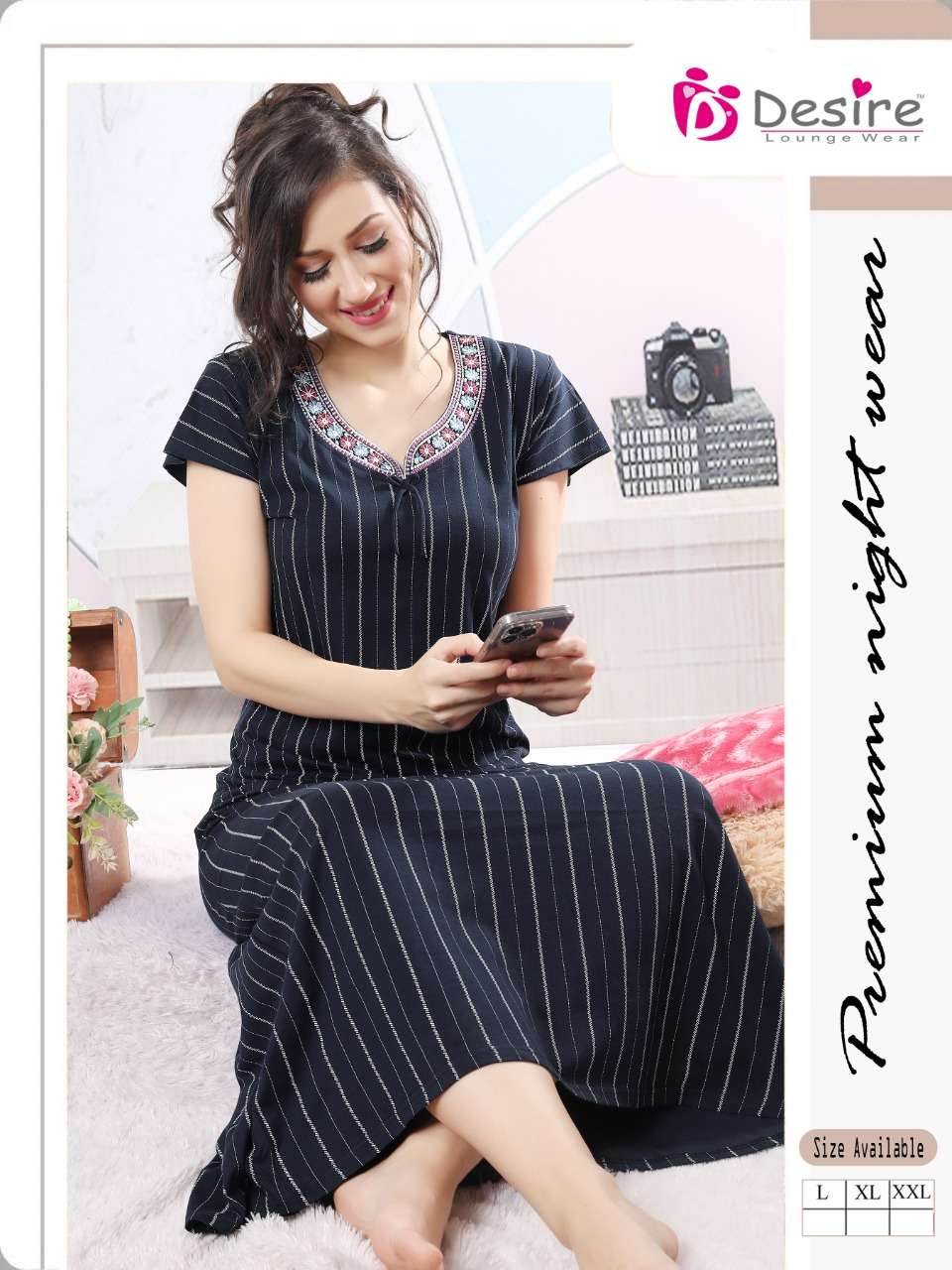 Premium Series Nighty Catalogue Pure Cotton Hosiery