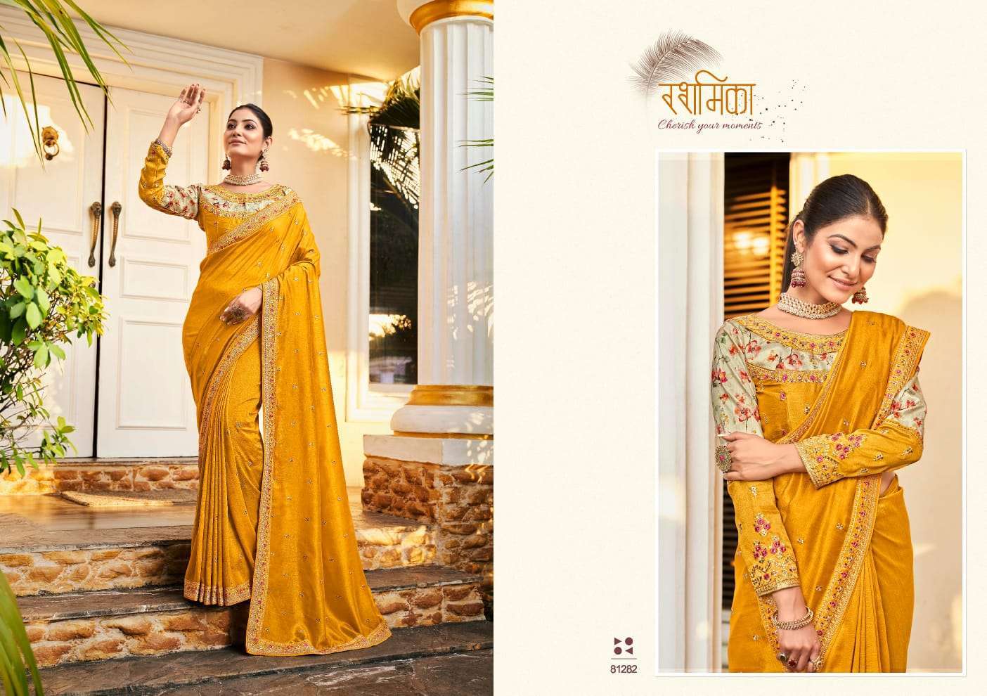 right women heritage series 81281-81288 vichitra work saree