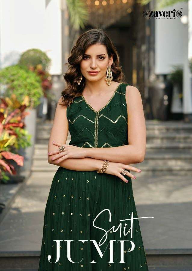 zaveri jumpsuit colored vol 2 series 1072 chinon jumpsuit 