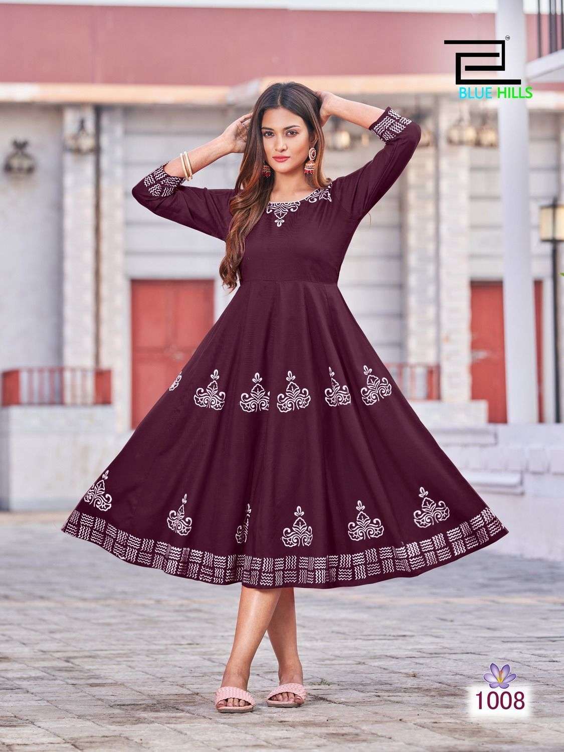 blue hills rang colors vol 1 series 1001-1008 14 kg rayon kurti 