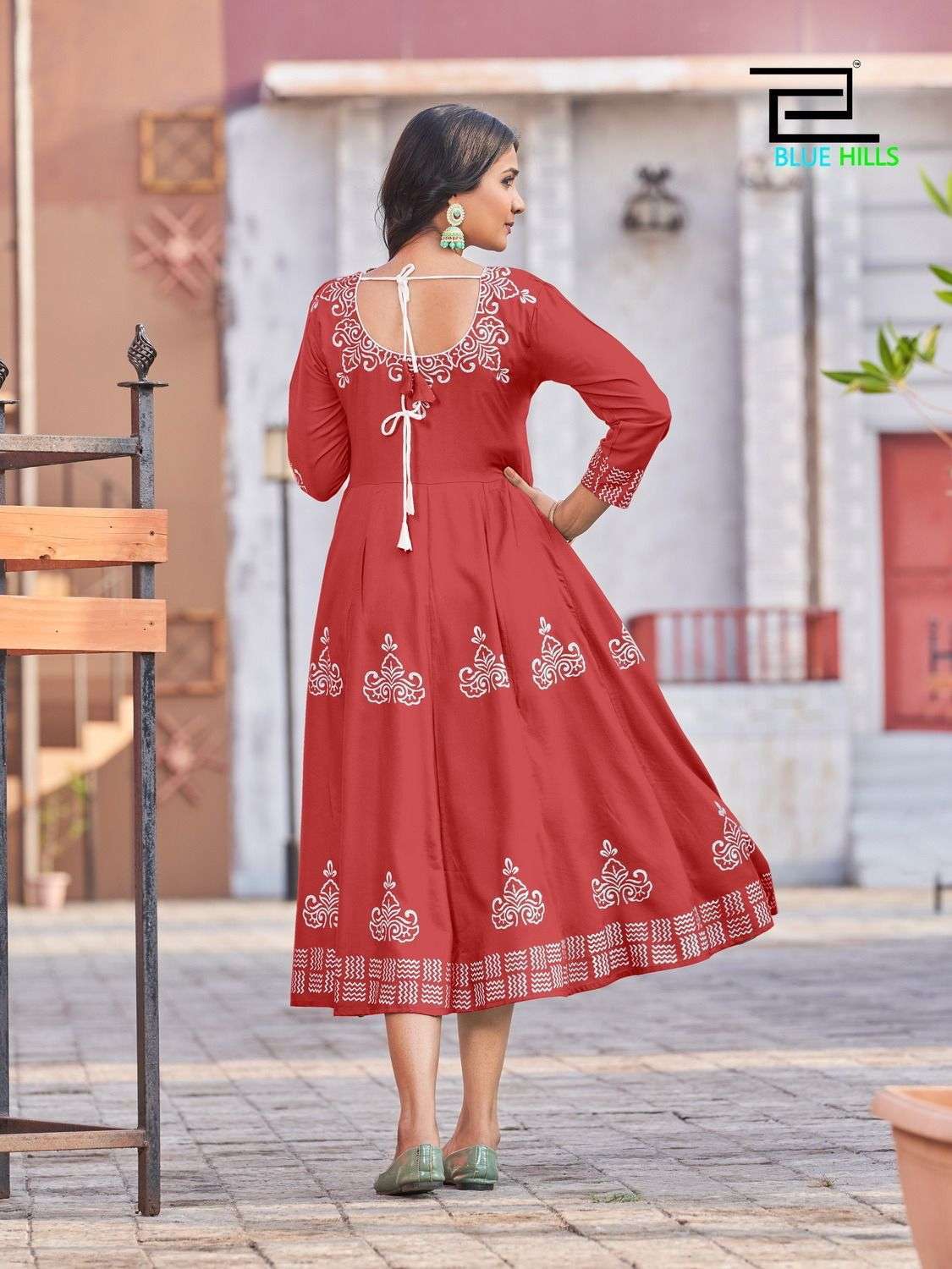 blue hills rang colors vol 1 series 1001-1008 14 kg rayon kurti 
